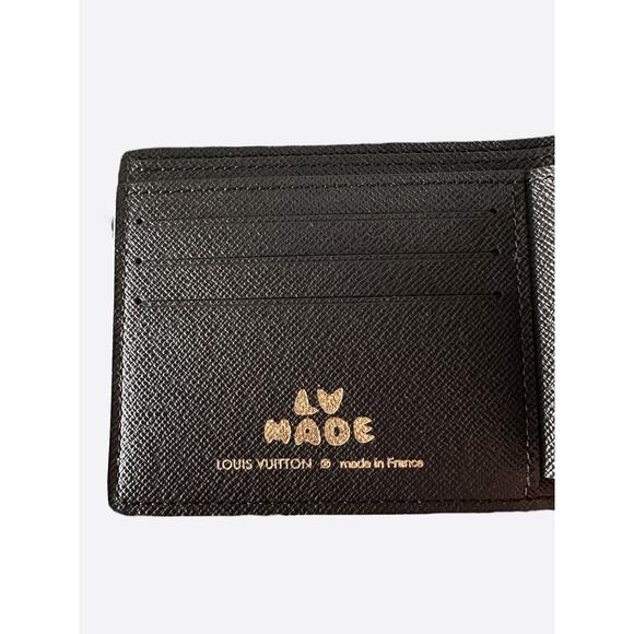 Louis Vuitton Nigo Brown Striped Monogram Multiple Wallet - Picture 3 of 4